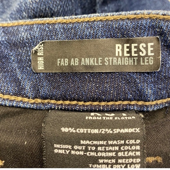 KUT From The Kloth Reese High Rise Fab Ab Ankle Straight Leg Jeans Women's Sz 10 - Picture 11 of 16